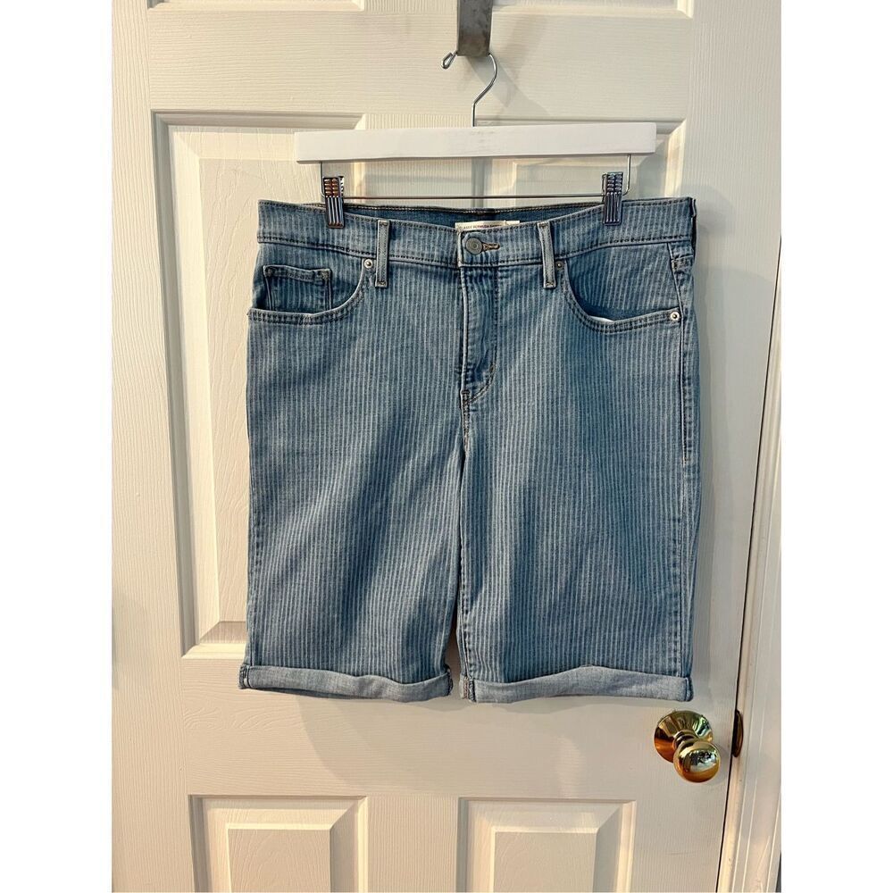 Levi’s Classic Conductor Stripe Bermuda Shorts sz 14W EUC
